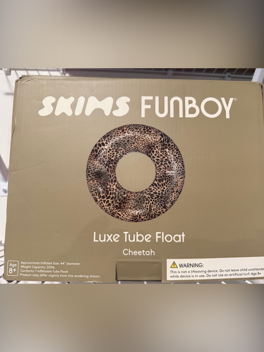 Limited Edition SKIMS x Funboy Cheetah Luxe Tube Float
